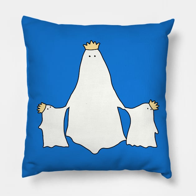 Royal ghosts family Pillow by Amalus-files