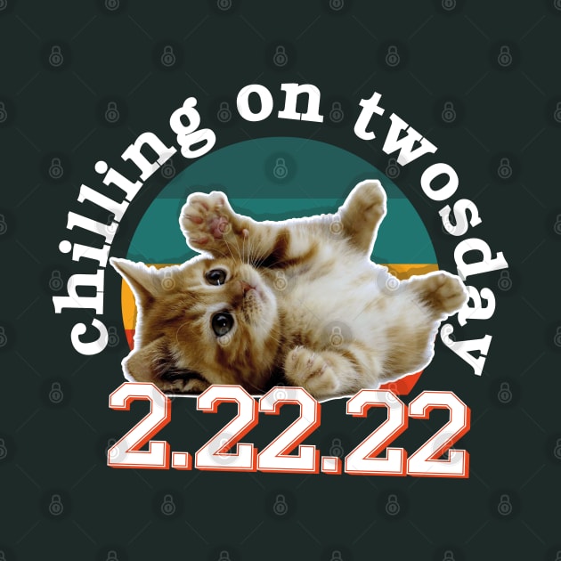 Chilling on twosday / 22222 / pet lover gift idea by Yurko_shop