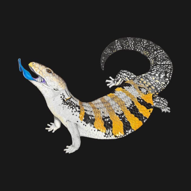 Blue Tongue Skink by Tinker and Bone Studio