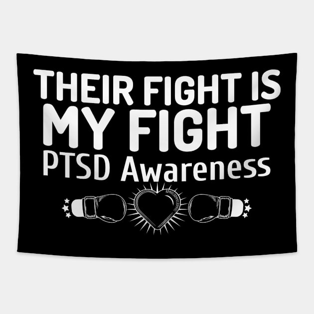 PTSD Awareness Tapestry by victoria@teepublic.com