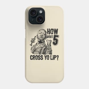 BLACKOUT - SANFORD AND SON CROSS YO LIP BLACK Phone Case