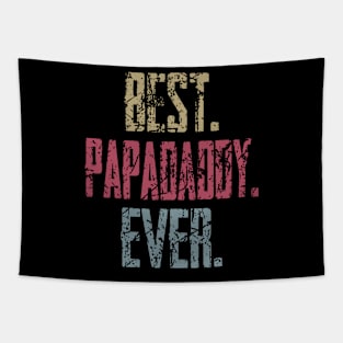 Vintage Best Papadaddy Ever Retro Funny Quotes Happy Fathers Day Tapestry