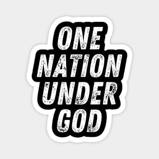 Christian Quote One Nation Under God Magnet