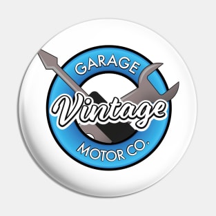 Vintage garage motor company retro logo Pin