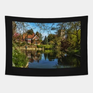 A Backwater At Goring on Thames Tapestry