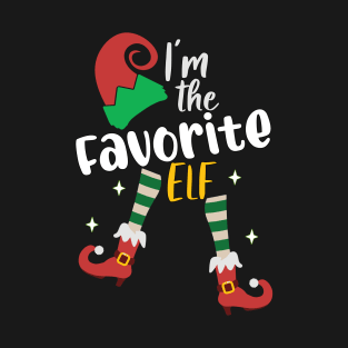 Funny I'm The Favorite Elf Matching T-Shirt