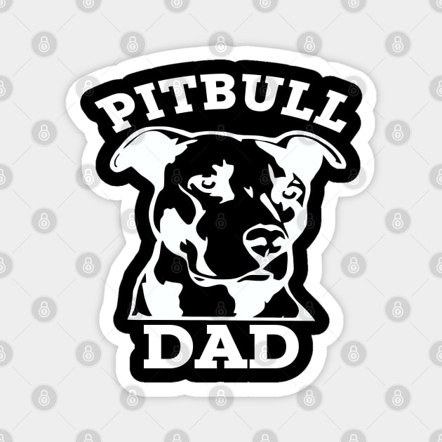 Pitbull Dad Magnet by adalynncpowell