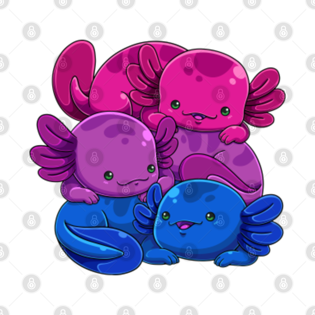 Bisexual Axolotl Pile Bi Pride Flag Lgbtq Gay Pride Month Bisexual Axolotl Tapestry Teepublic