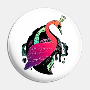 Blue Red Blend Swan Queen Pin