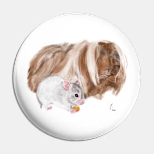 Best Friend Hamster and Guinae Pig Pin