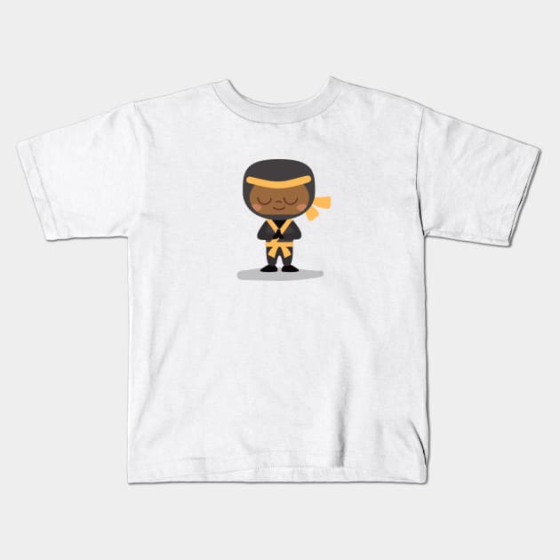 Yellow Ninja Kids T-Shirt