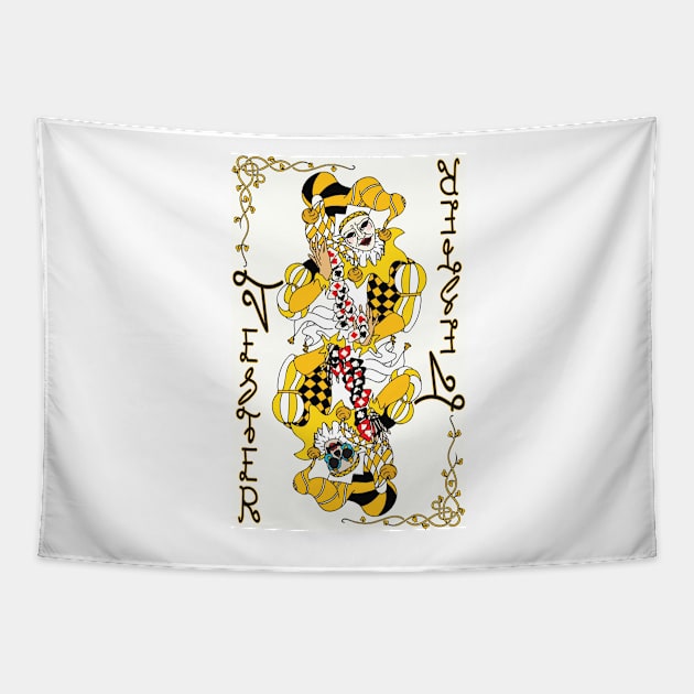 Jester Card Tapestry by Vector-Market