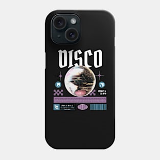 DISCO  - Grainy Mirrorball (white/lavender) Phone Case