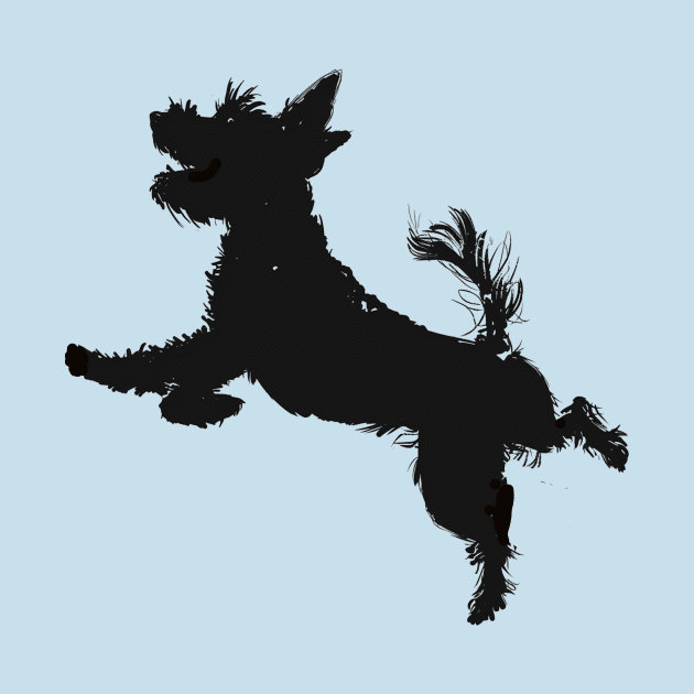 Silhouette of Toto Dog by TeeTrendz