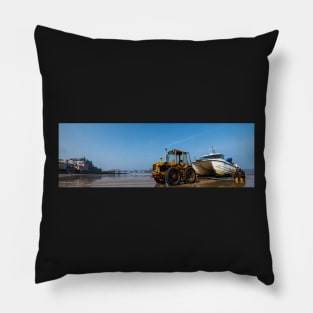 Tractor on the beach Pillow