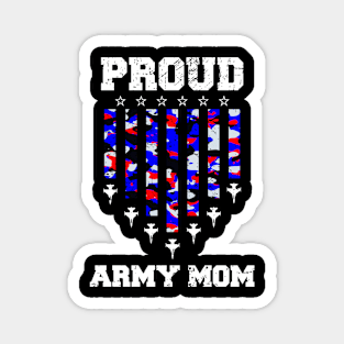 Proud Army Mom 4th Of July 2024 Military Mommy Magnet