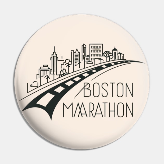 boston marathon charity Pin by CreationArt8