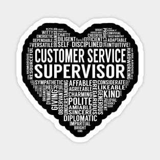 Customer Service Supervisor Heart Magnet