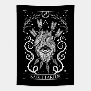 Zodiac sign tarot card Sagittarius Tapestry