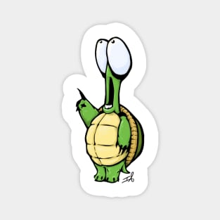 Frightened Turtle Magnet