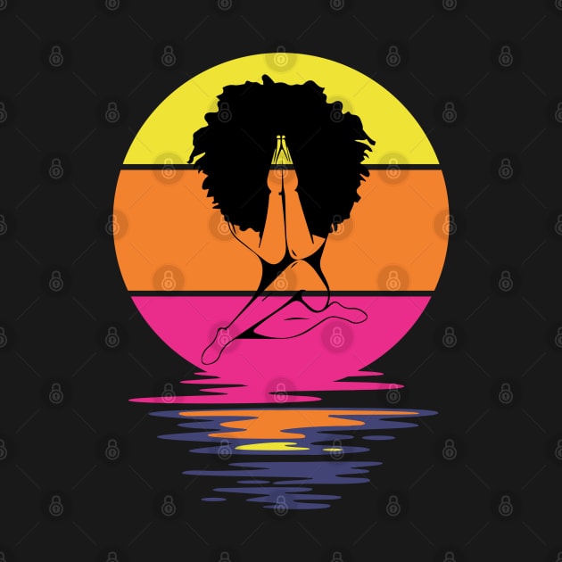 Praying Afro Girl, Black woman, Natural Hair, Black Queen by UrbanLifeApparel