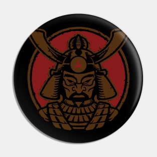 shogun samurai face Pin