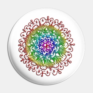 Mandala Doodle Pin