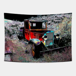 Forgotten - Old Vintage Truck Tapestry