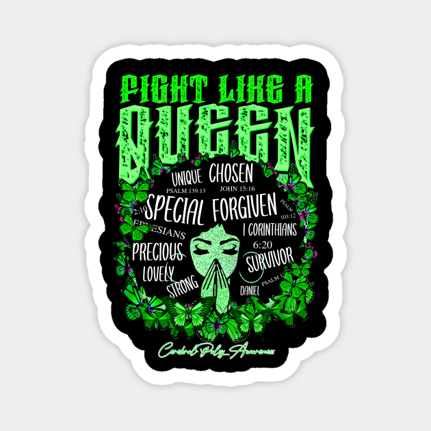 Cerebral Palsy Awareness Fight Like A Queen Black Girl Cerebral Palsy Warrior T T Shirt