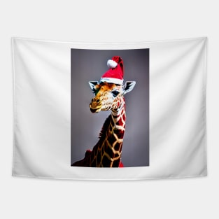 Christmas Giraffe (Christmas Animals) Tapestry