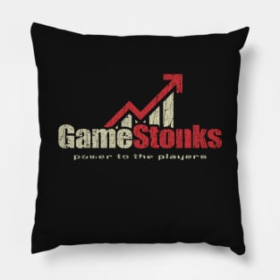 GameStonks 2021 Distressed Pillow