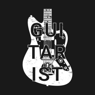 Guitarist Electric Guitar Body Dark Theme T-Shirt