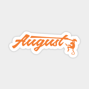 August Sun Orange Monkey Magnet