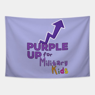 Purple Up for Military Children Tapestry