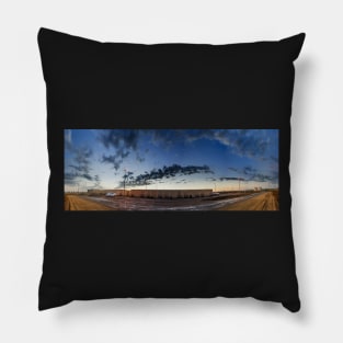 golden hour panorama Pillow