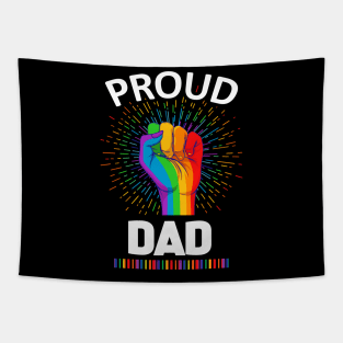 Proud Dad Gay Lgbt Tapestry