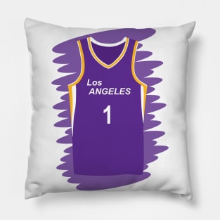 Los Angeles Sparks number 1 uniform Pillow