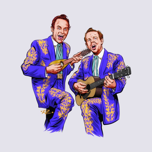 The Louvin Brothers - An illustration by Paul Cemmick by PLAYDIGITAL2020