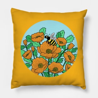 California Poppies Pillow