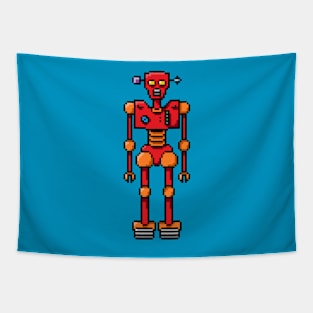 Pixel Robot 005 Tapestry