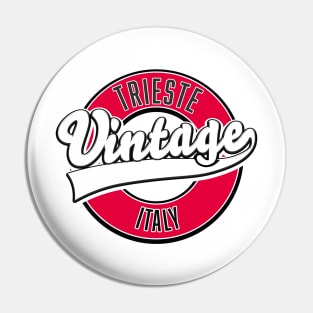 Trieste italy vintage style logo Pin