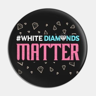 White Diamonds T Shirts for Women, Teens, and Little Girls Pin