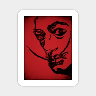 red dali Magnet