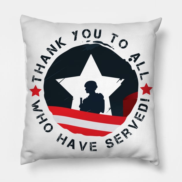 Armed Forces T-Shirt Pillow by attire zone