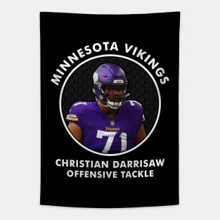 CHRISTIAN DARRISAW - OT - MINNESOTA VIKINGS Tapestry