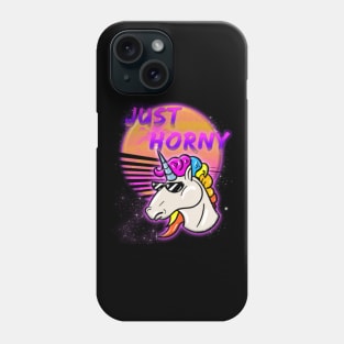 Just Horny space style Miami 80_s style T-Shirt Phone Case