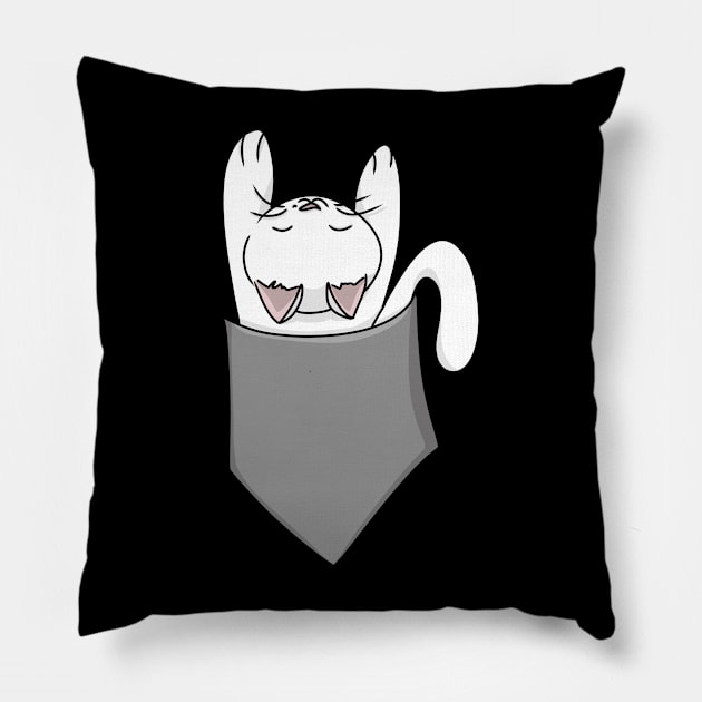 Cute Cat in the Pocket Pillow by HugSomeNettles