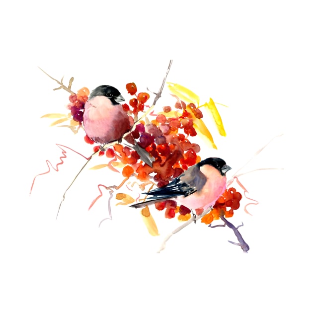 BUllfinch and the fall by surenart