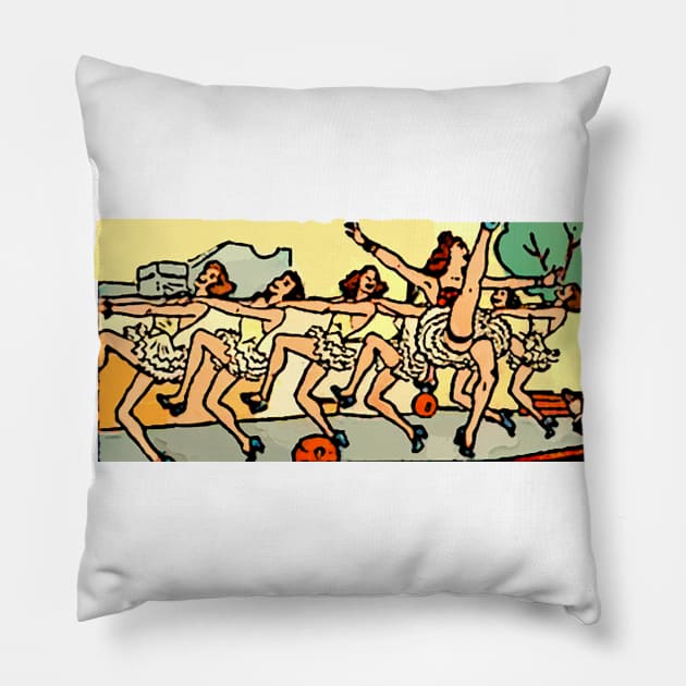 Can-Can dance. Pillow by Marccelus