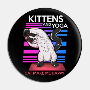 kitty yoga animal yoga cute and funny namaste Pin